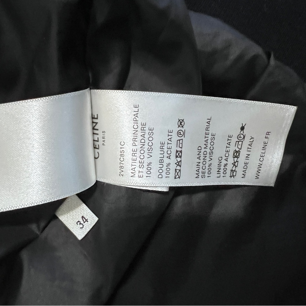 100% Authentic Celine Studded Logo Unisex Viscose Oversized Jacket - Picture 5 of 13